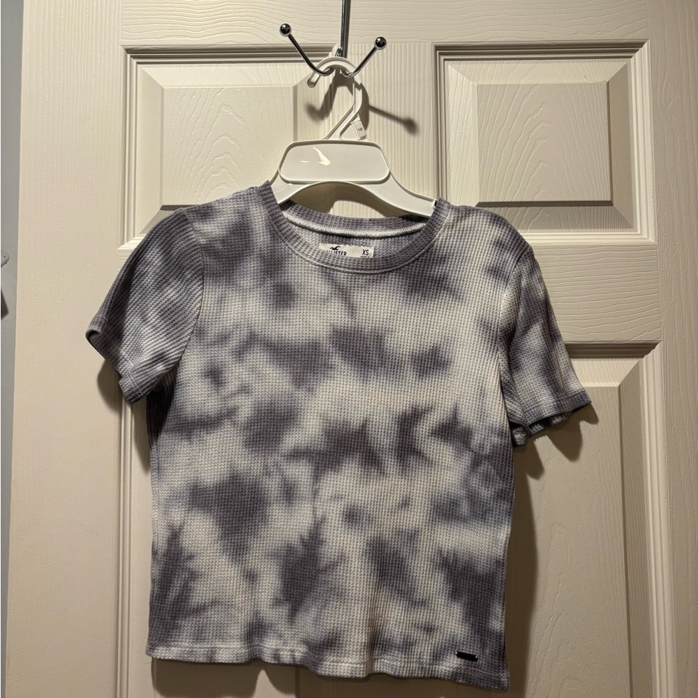 Hollister Kids Black and White Tie-Dye Tee